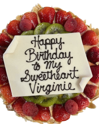 Birthday Strawberries Cake